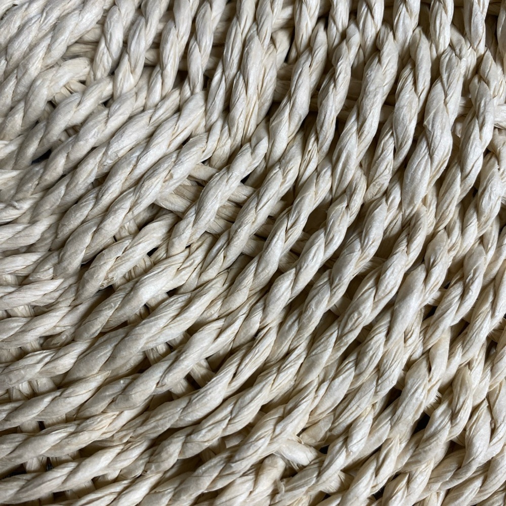 Primark Beach Summer Woven Wicker/ Straw/Rattan Bag Lined With Pocket - Picture 14 of 14